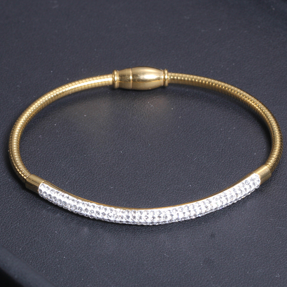 Damen Charmantes Armkette mit funkelndem Zirkonia-Besatz Shop Nory