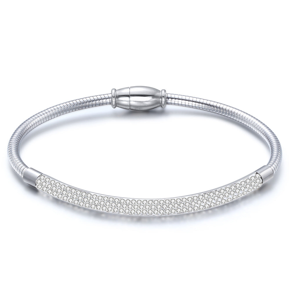 Damen Charmantes Armkette mit funkelndem Zirkonia-Besatz Shop Nory
