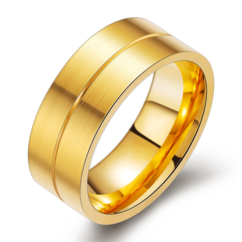 Herren Ring mit elegantem Design und funkelndem Kristallelement Shop Nory