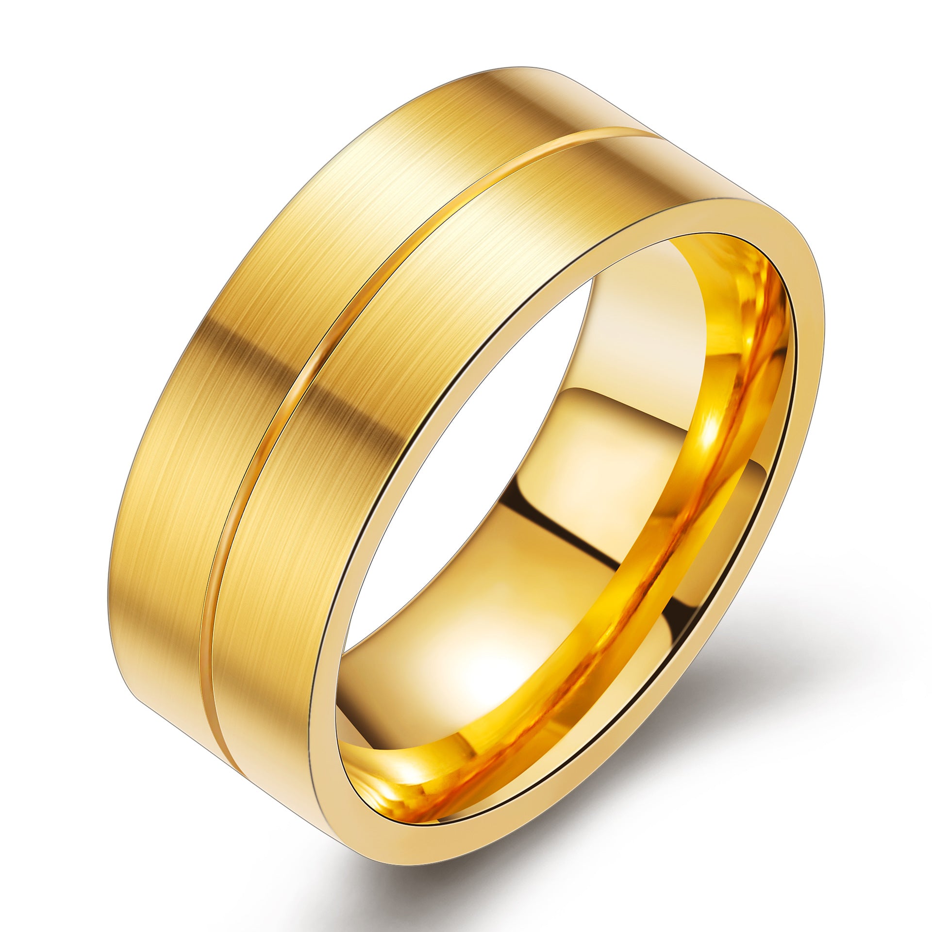 Herren Ring mit elegantem Design und funkelndem Kristallelement Shop Nory