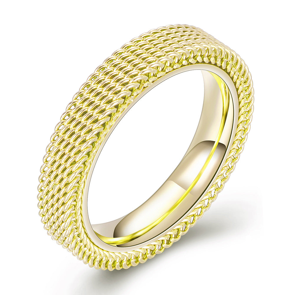 Damen Ring mit modernem Netzdesign Shop Nory