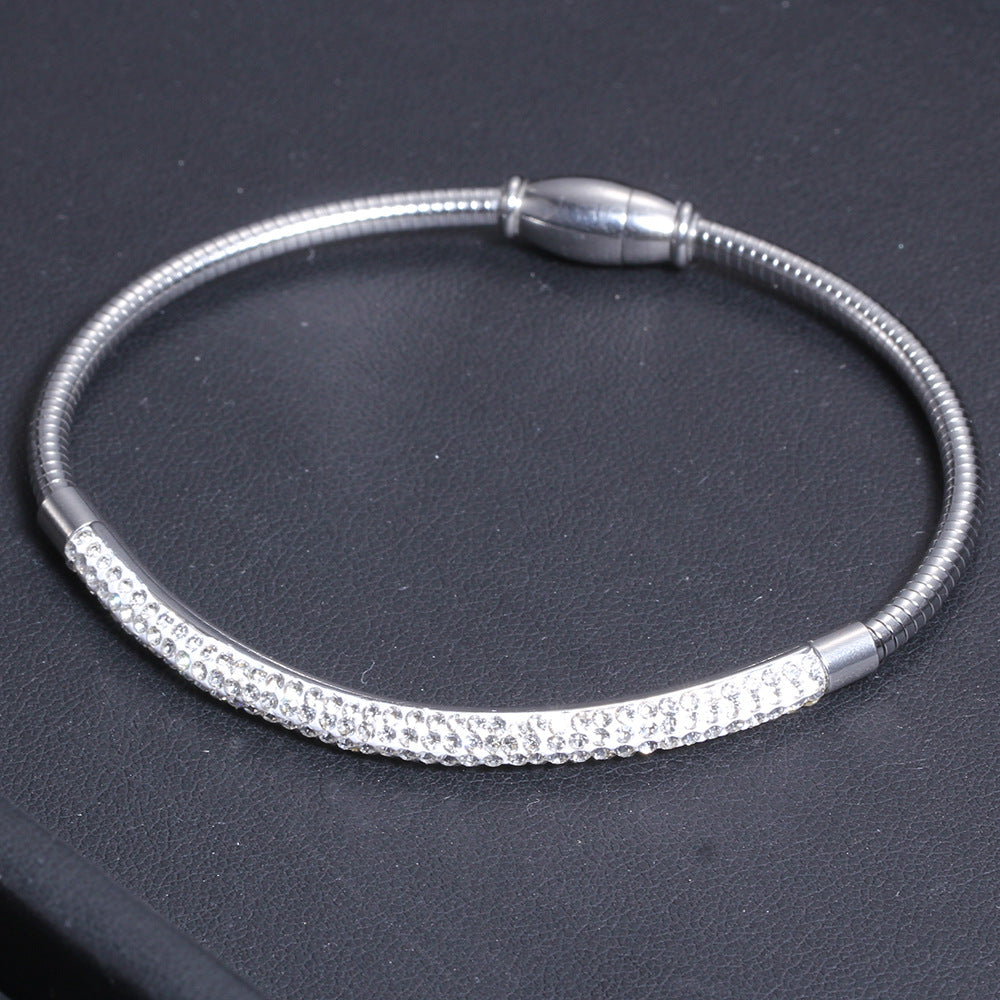 Damen Charmantes Armkette mit funkelndem Zirkonia-Besatz Shop Nory