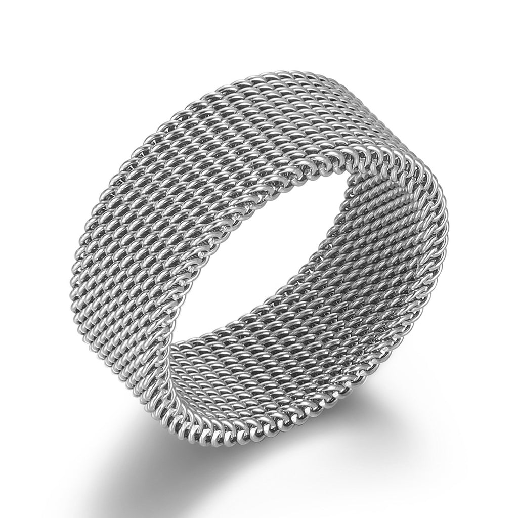 Damen Edelstahlarmband im modernen Gewebe-Design Shop Nory