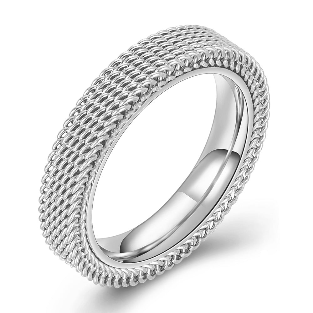 Damen Ring mit modernem Netzdesign Shop Nory