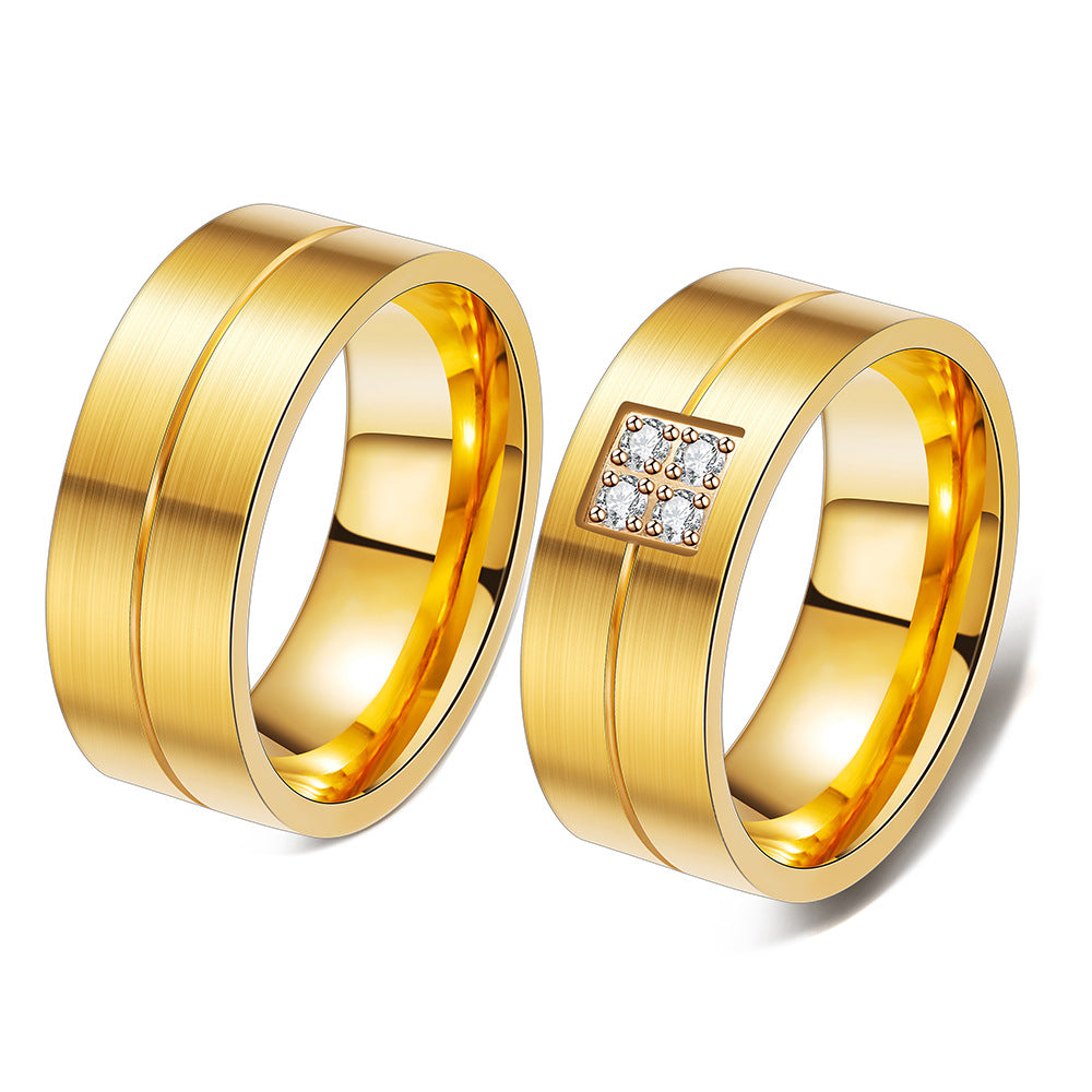 Herren Ring mit elegantem Design und funkelndem Kristallelement Shop Nory
