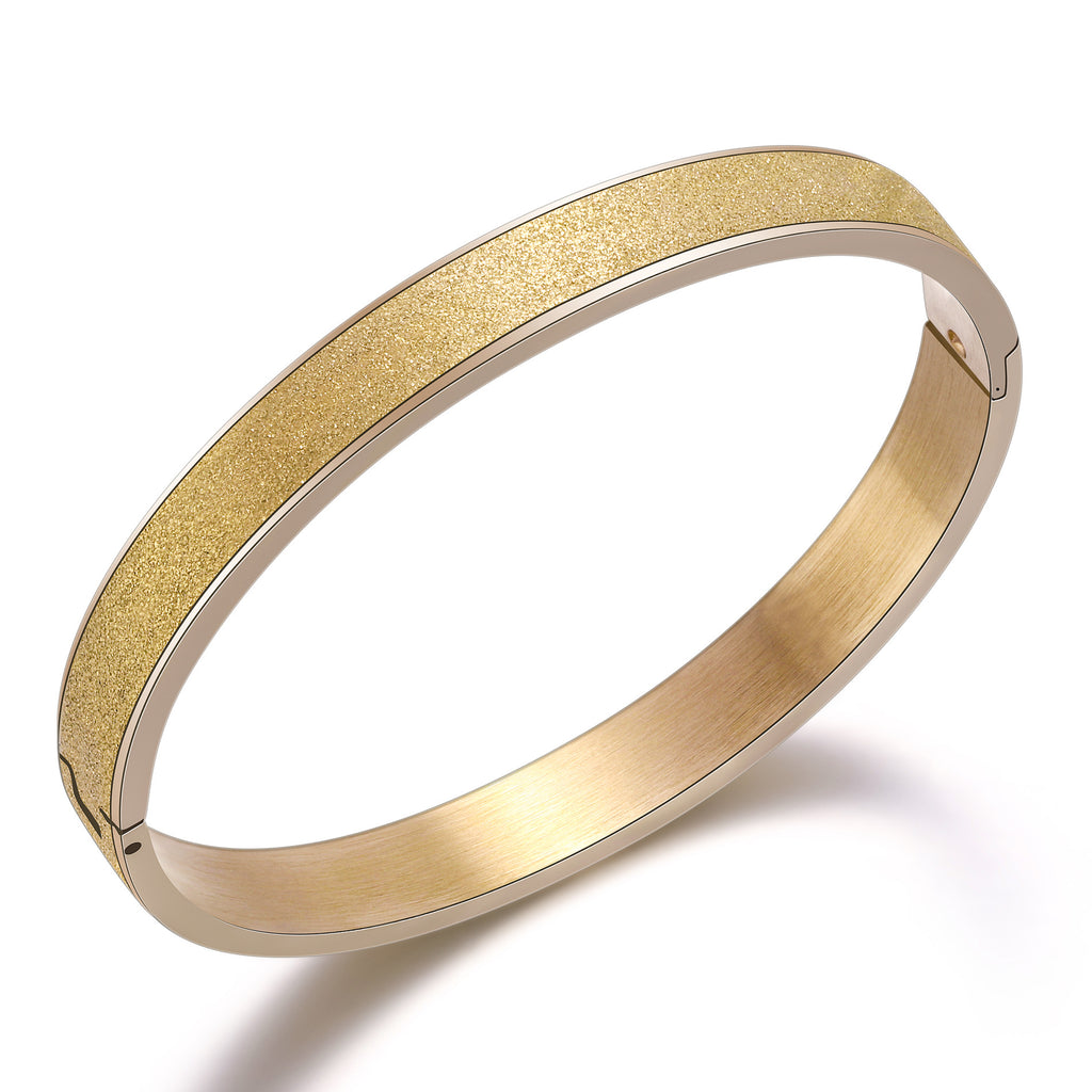 Damen Bangle-Armband mit elegantem, strukturiertem Design Shop Nory