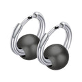 Damen Hoop-Ohrringe mit modernem Kugeldesign Shop Nory