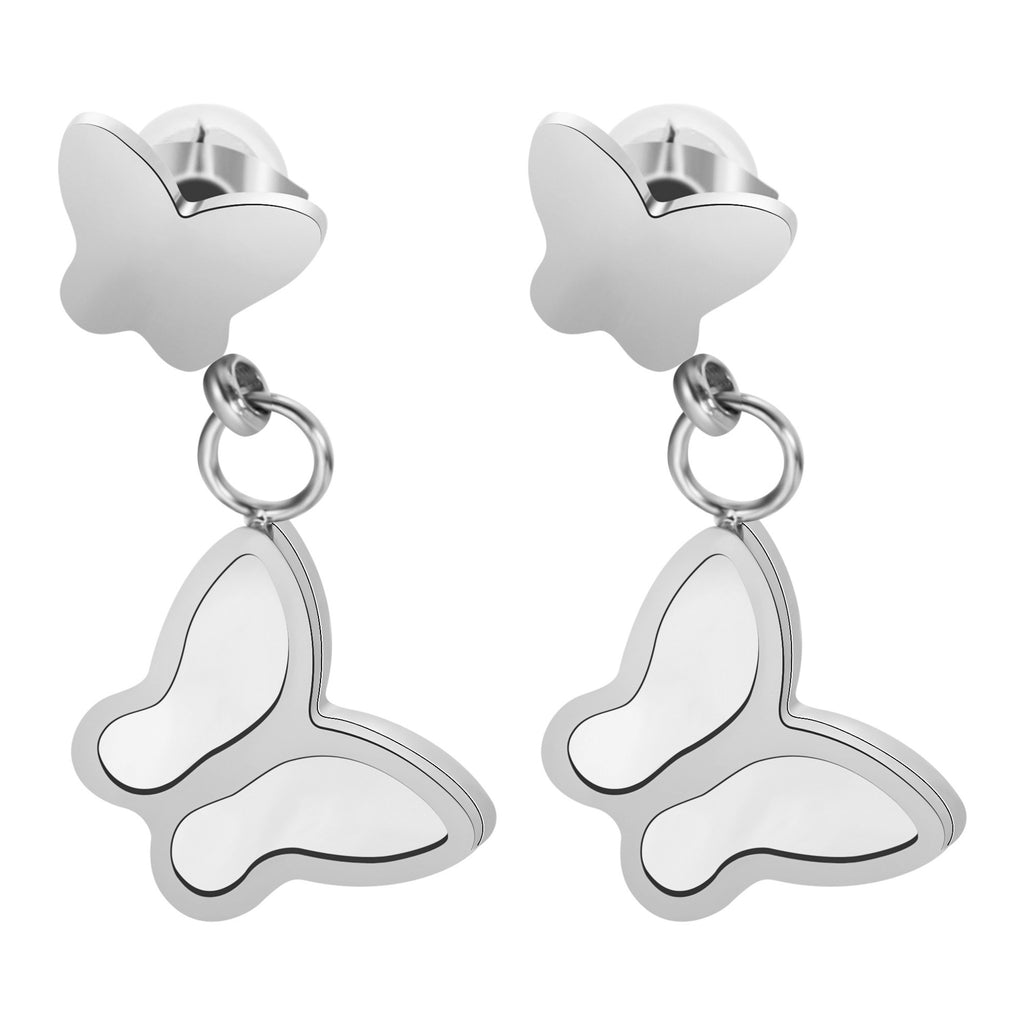 Damen Ohrhänger mit verspieltem Schmetterlingsdesign und elegantem Roségold-Shop Nory