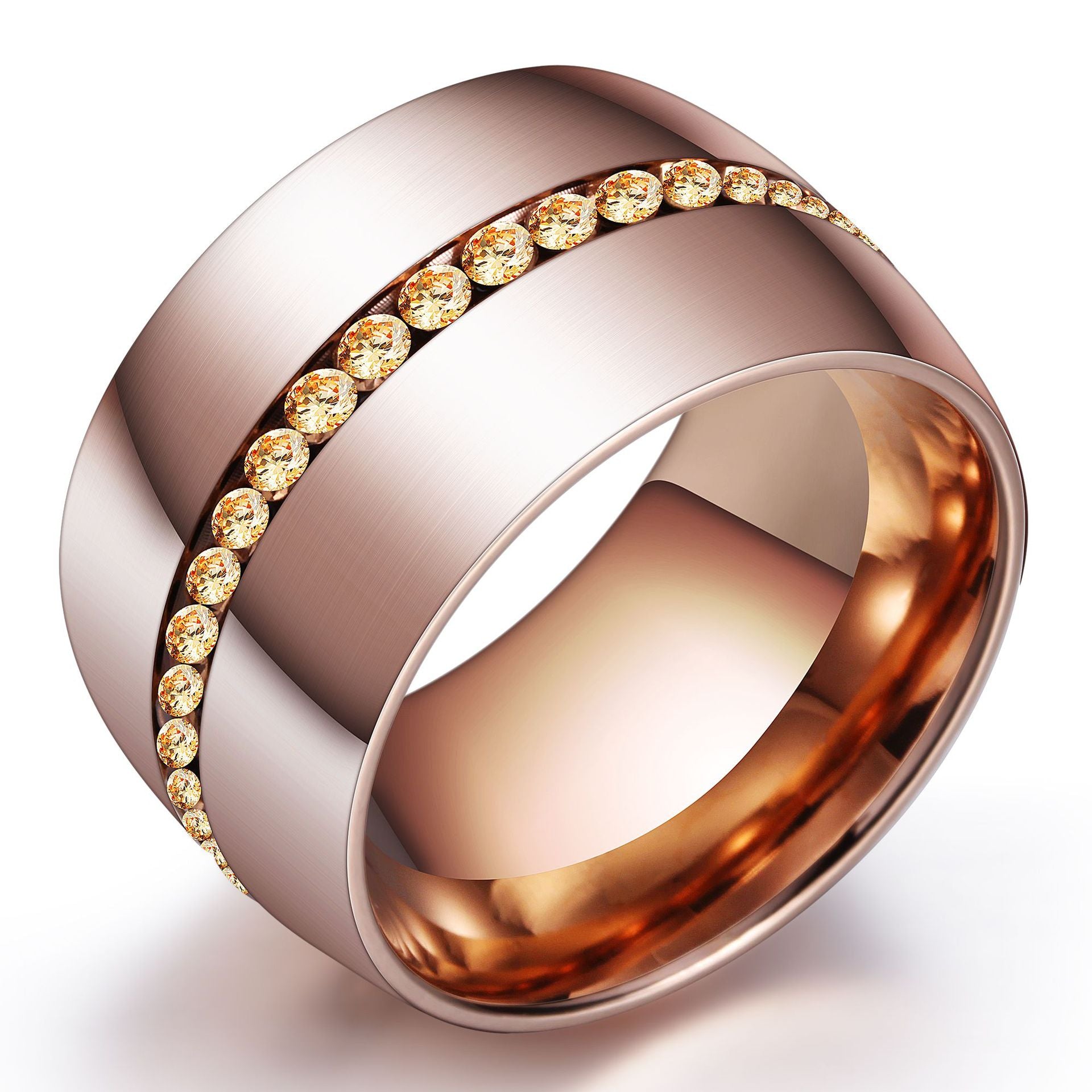 Herren Ring mit modernem, poliertem Design und funkelnden Zirkonia Shop Nory
