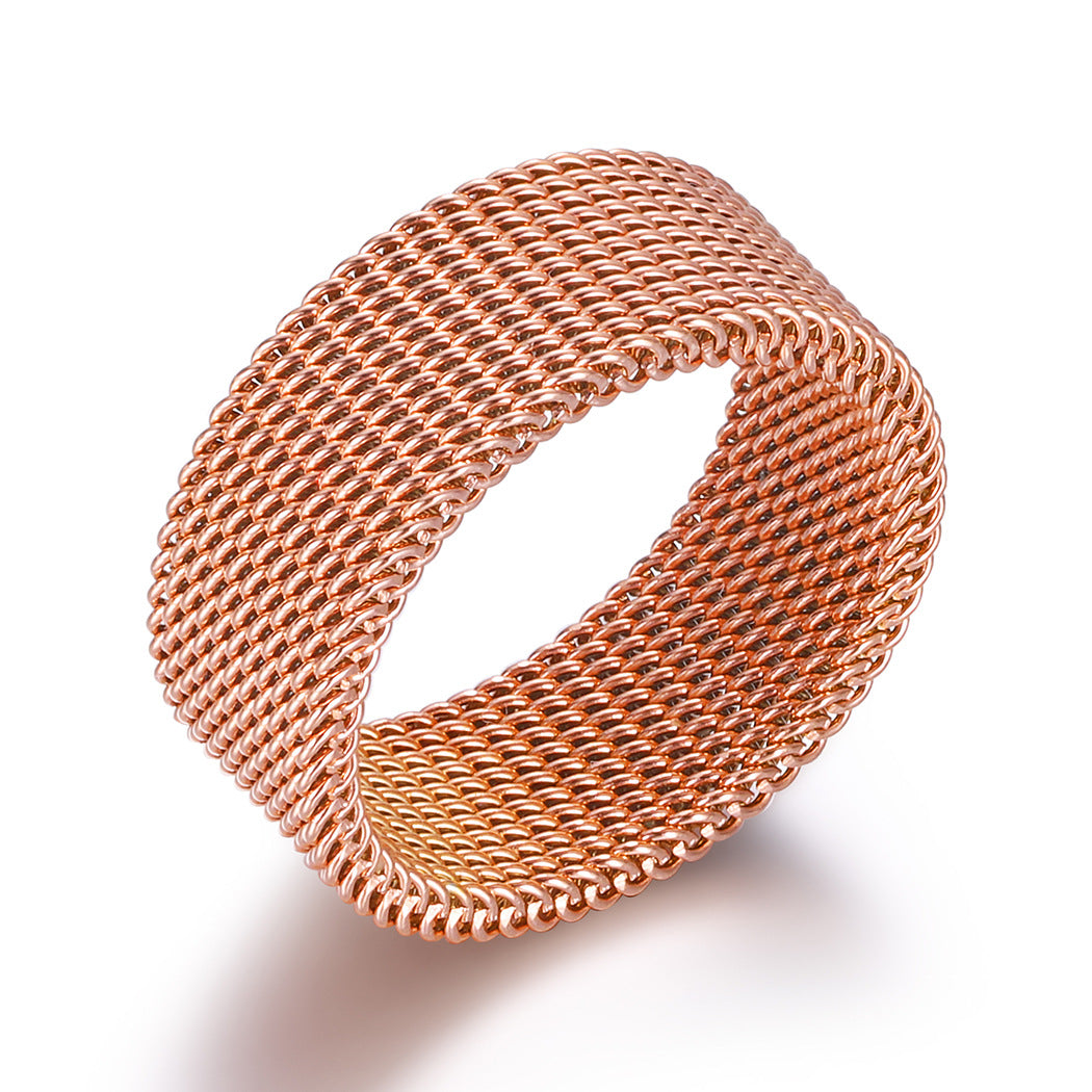 Damen Edelstahlarmband im modernen Gewebe-Design Shop Nory