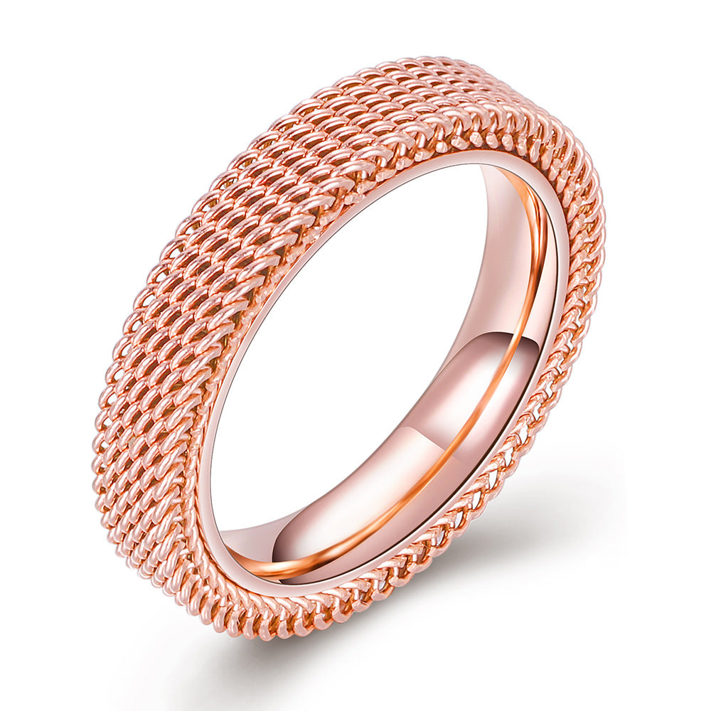 Damen Ring mit modernem Netzdesign Shop Nory