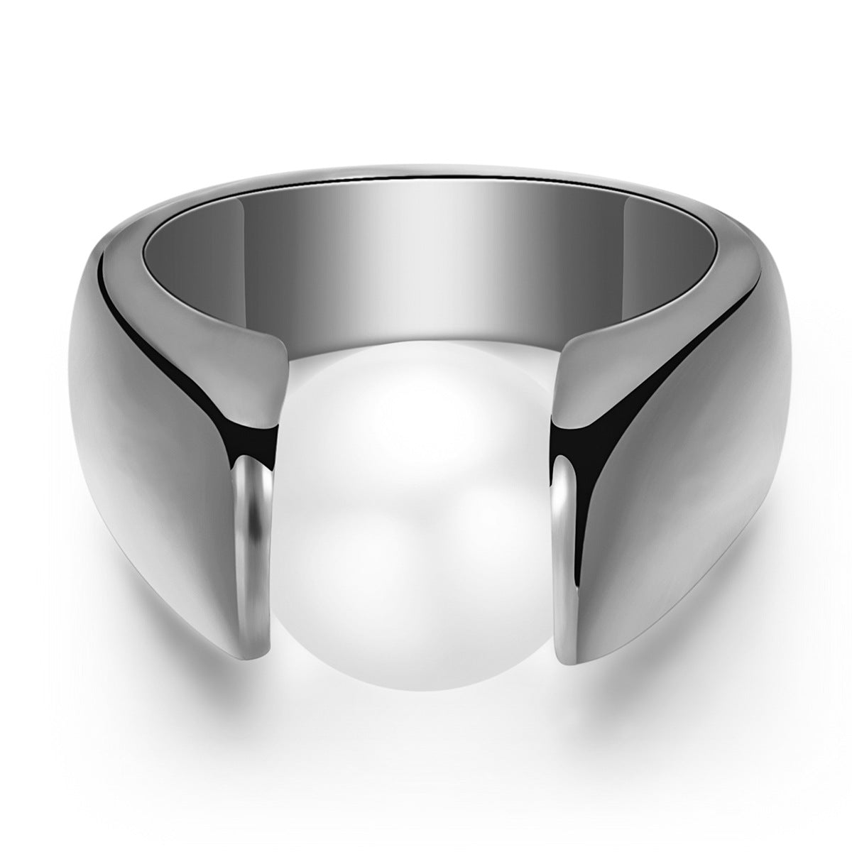 Damen Ring mit integriertem Perlen-Element Shop Nory