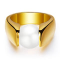 Damen Ring mit integriertem Perlen-Element Shop Nory