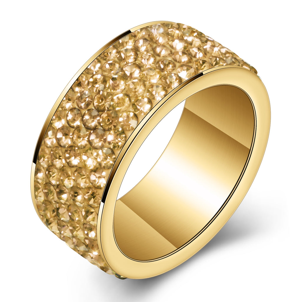 Damen Ring mit funkelndem Zirkonia-Besatz in elegantem Design Shop Nory