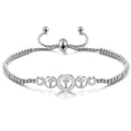 Damen Armband mit verstellbarem Kreuz-Design und funkelnden Akzenten Shop Nory