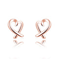 Damen Ohrstecker im herzförmigen Design mit elegantem Zirkonia-Besatz Shop Nory