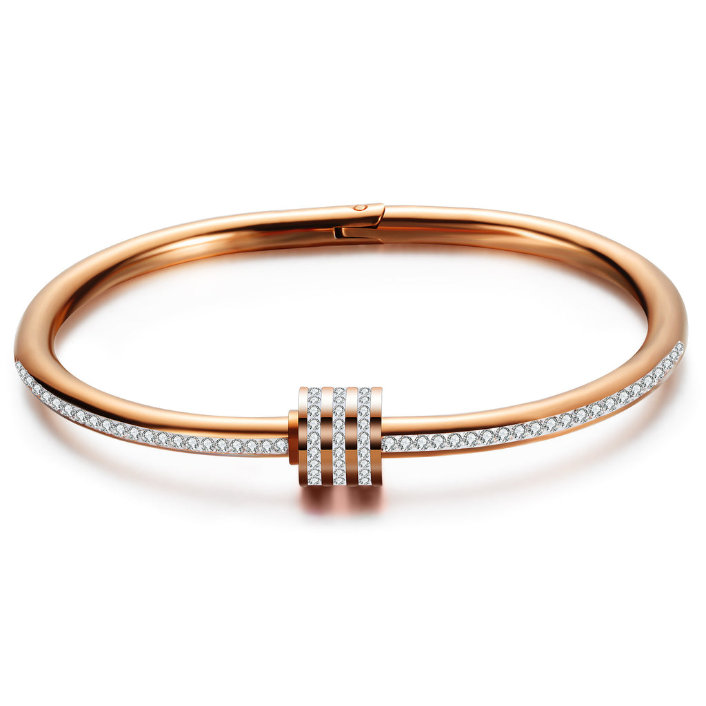 Damen Armreif mit funkelnden Kristallen und elegantem Design Shop Nory