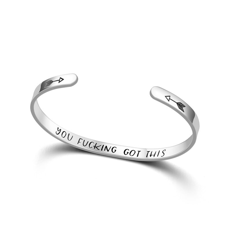 Damen Offener Motivarmreif Shop Nory
