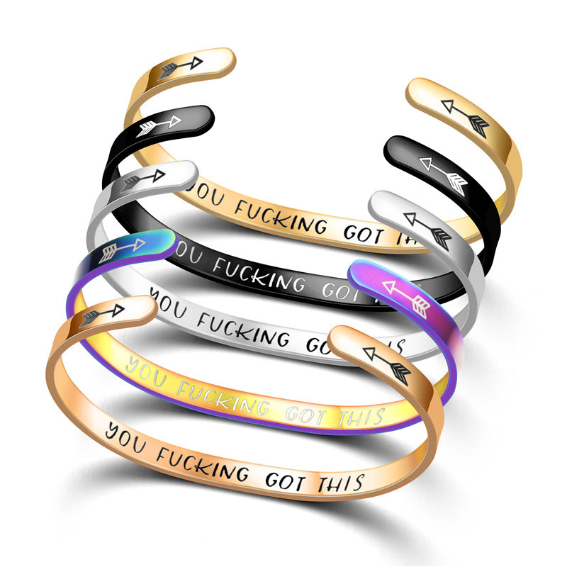 Damen Offener Motivarmreif Shop Nory