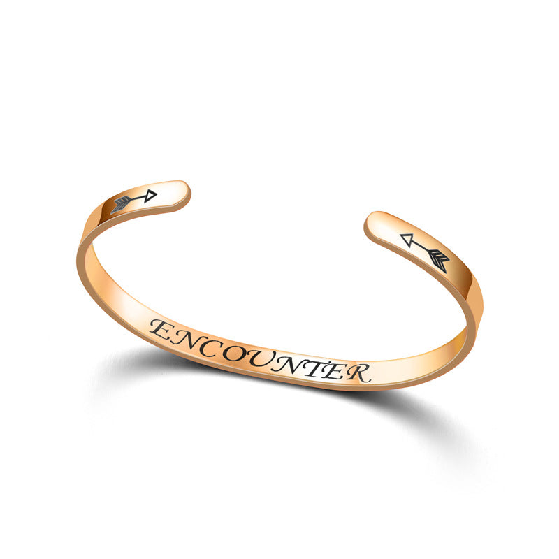 Damen Offener Armreif aus hochwertigem Edelstahl Shop Nory