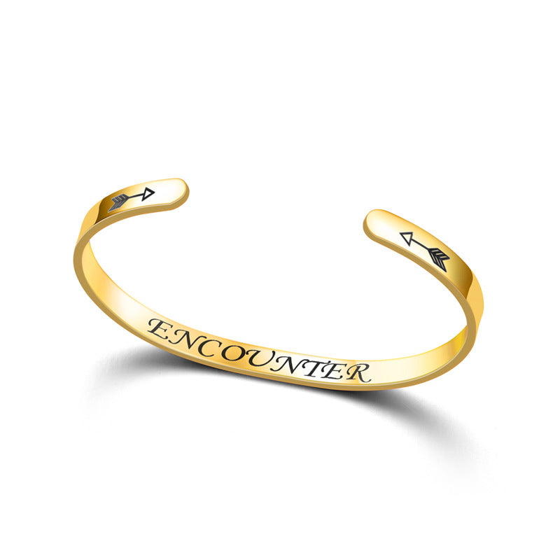 Damen Offener Armreif aus hochwertigem Edelstahl Shop Nory