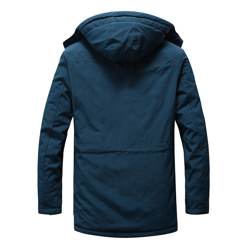Herren gefütterte Militärparka mit Kapuze, Thermo-Fütterung und Multifunktionstaschen Shop Nory