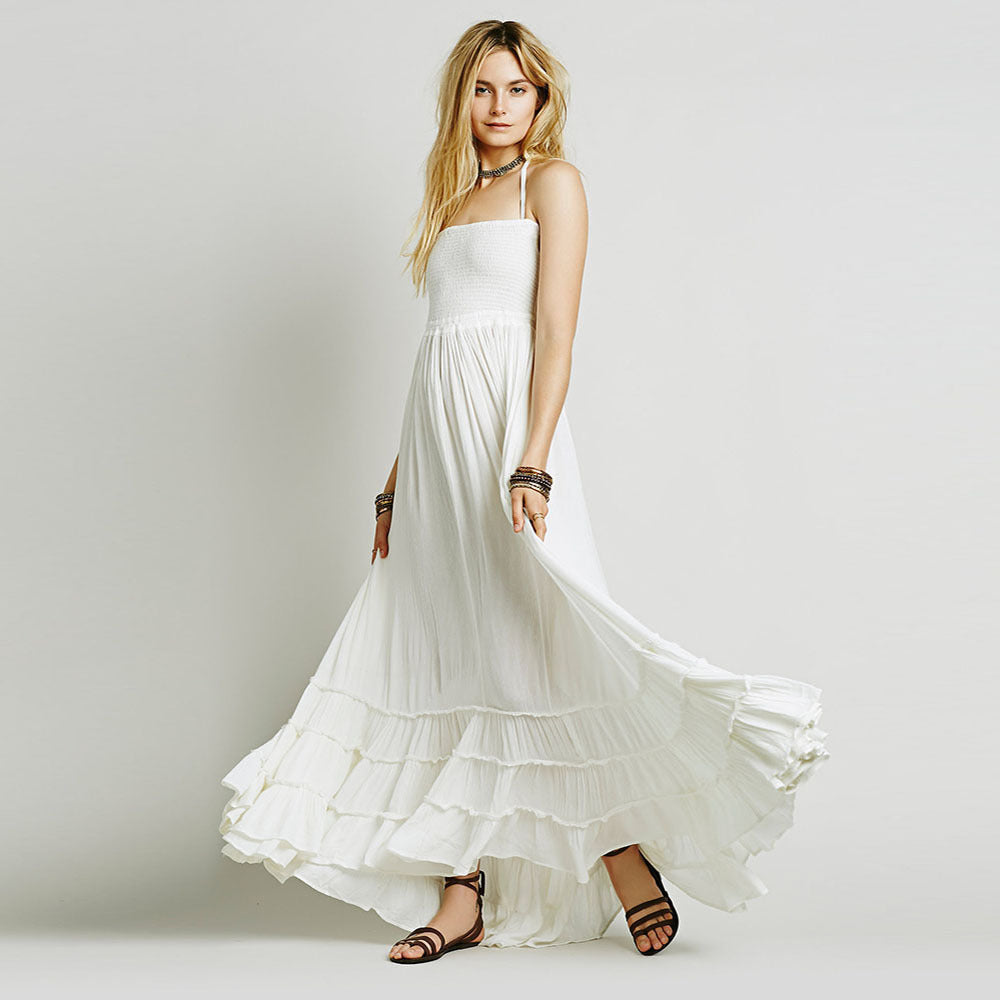 Kleid aus Baumwolle mit Neckholder