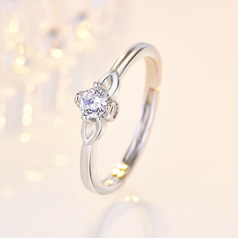 Damenring mit filigranem Design und strahlendem Zirkonia Shop Nory