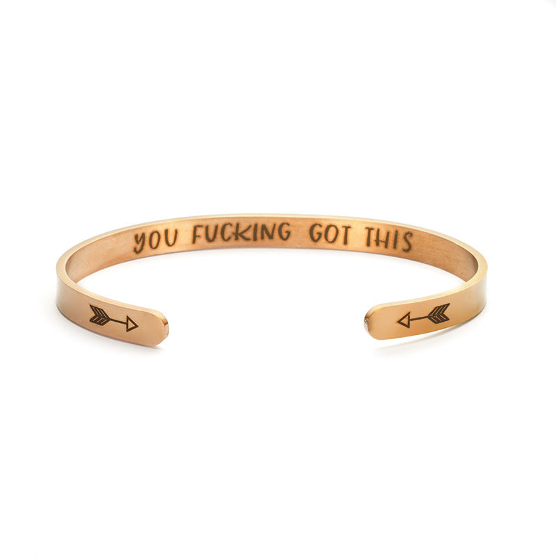 Damen Offener Motivarmreif Shop Nory