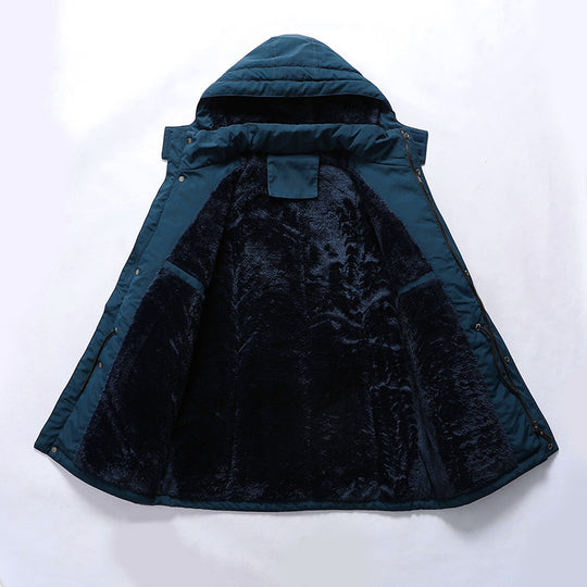 Herren gefütterte Militärparka mit Kapuze, Thermo-Fütterung und Multifunktionstaschen Shop Nory