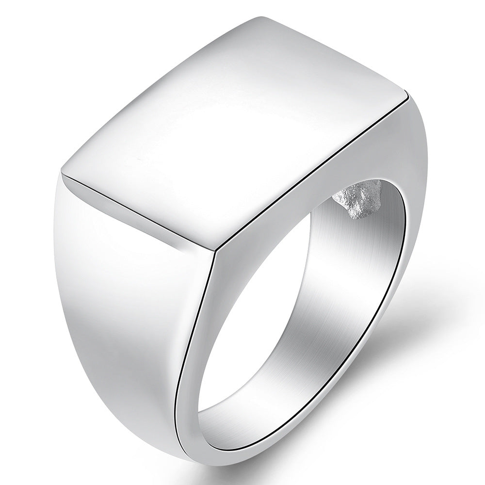 Herren Siegelring mit modernem, geometrischem Design Shop Nory