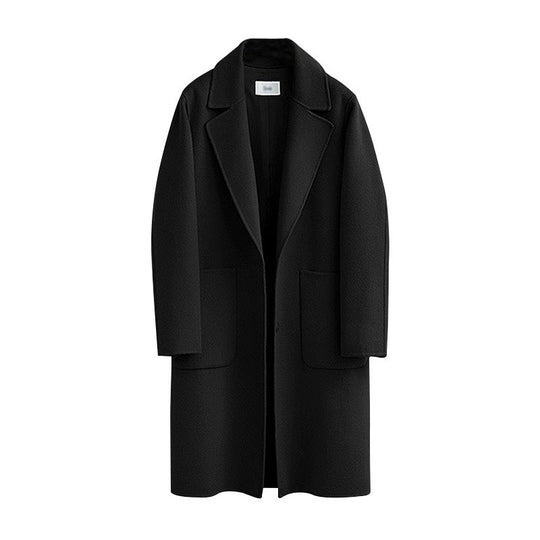 Damen Oversized Wollmix-Mantel mit Reverskragen und aufgesetzten Taschen Shop Nory