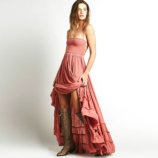 Kleid aus Baumwolle mit Neckholder