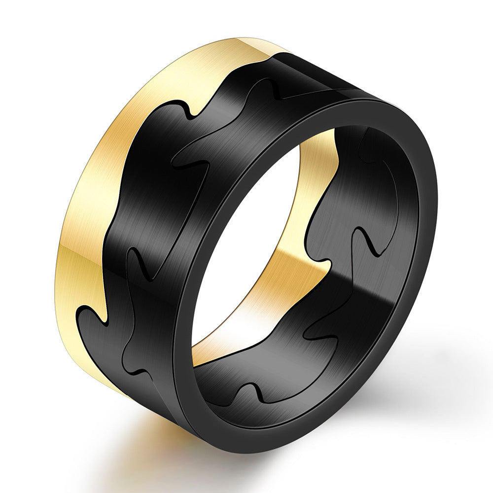 Herren Ring mit kunstvollem Wellenmotiv und hochwertigem Edelstahl Shop Nory