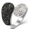Damen Ring mit elegantem Crystal-Design Shop Nory