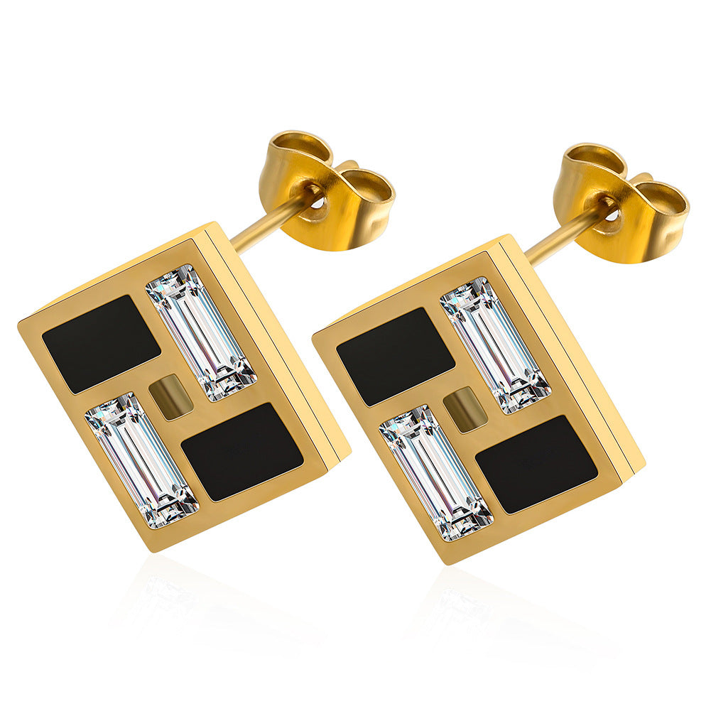 Damen Ohrstecker mit modernem, geometrischem Design Shop Nory