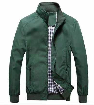 Herren Leichter Harrington-Blouson mit Stehkragen und kariertem Innenfutter Shop Nory