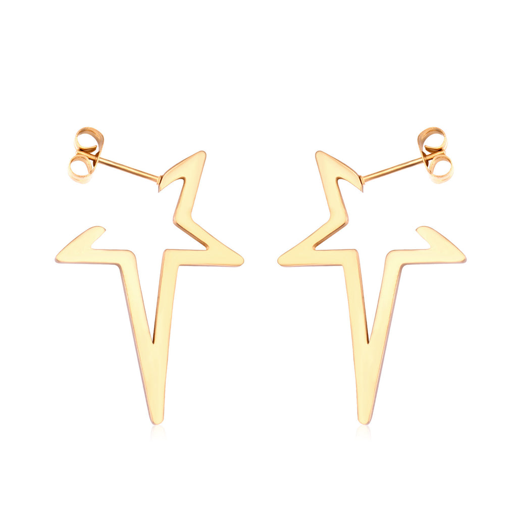 Damen Hängende Ohrringe aus hochwertigem Edelstahl mit eleganter ovaler Form Shop Nory