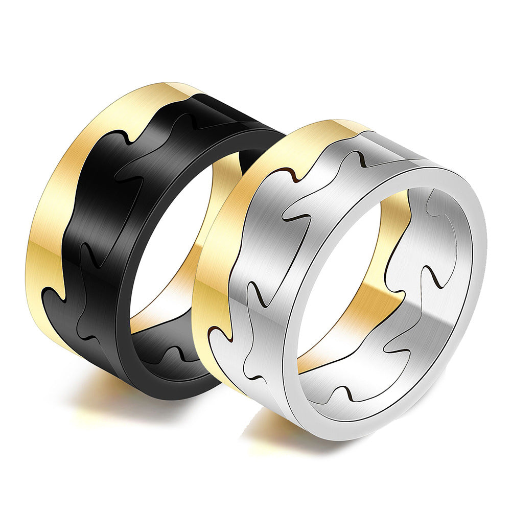 Herren Ring mit kunstvollem Wellenmotiv und hochwertigem Edelstahl Shop Nory
