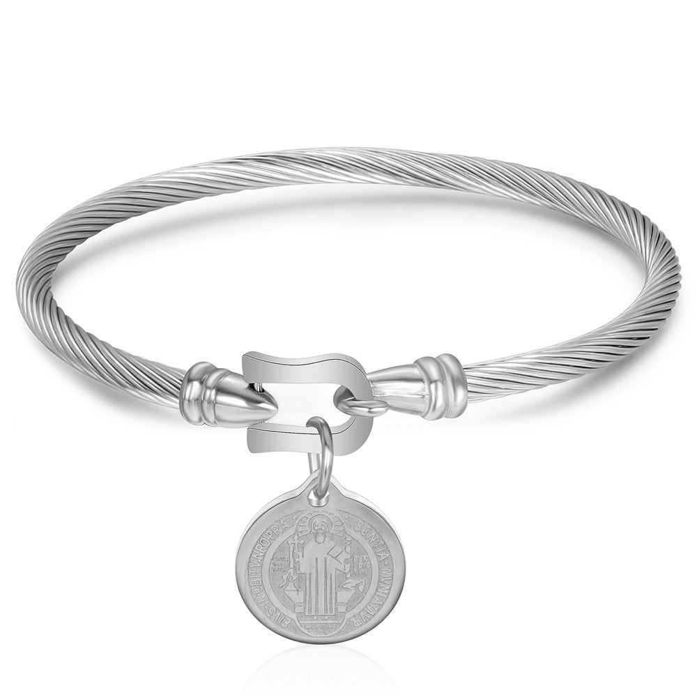 Damen Armband mit stilvollem Anhänger und korrosionsbeständigem Edelstahl Shop Nory
