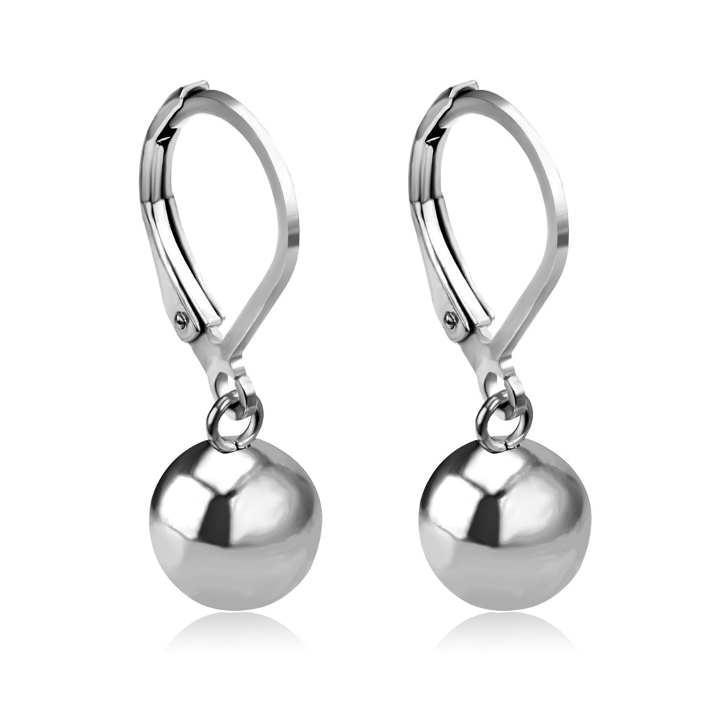 Damen Ohrhänger mit elegantem, poliertem Kugeldesign Shop Nory
