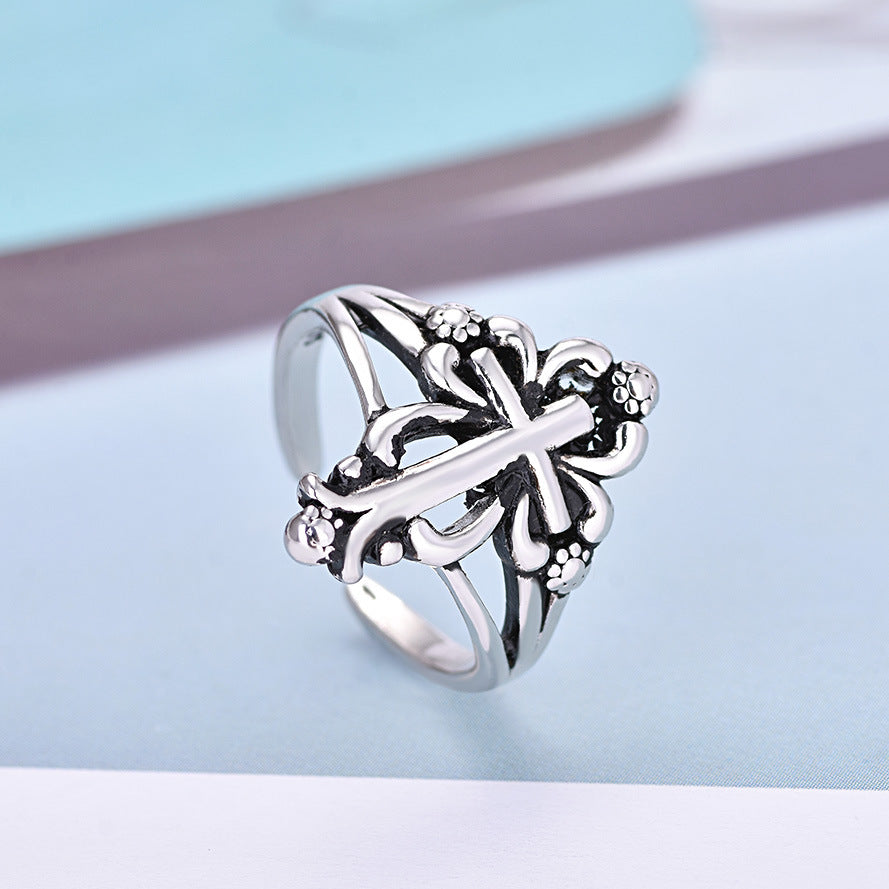 Damenring mit kunstvollem floralem Design und verstellbarem Stil Shop Nory