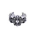 Damen Offener Ring mit kunstvollem Blumenmotiv Shop Nory