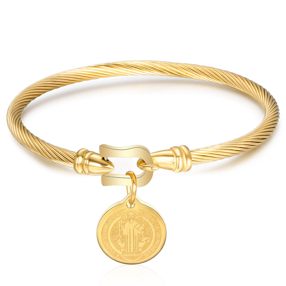 Damen Armband mit stilvollem Anhänger und korrosionsbeständigem Edelstahl Shop Nory