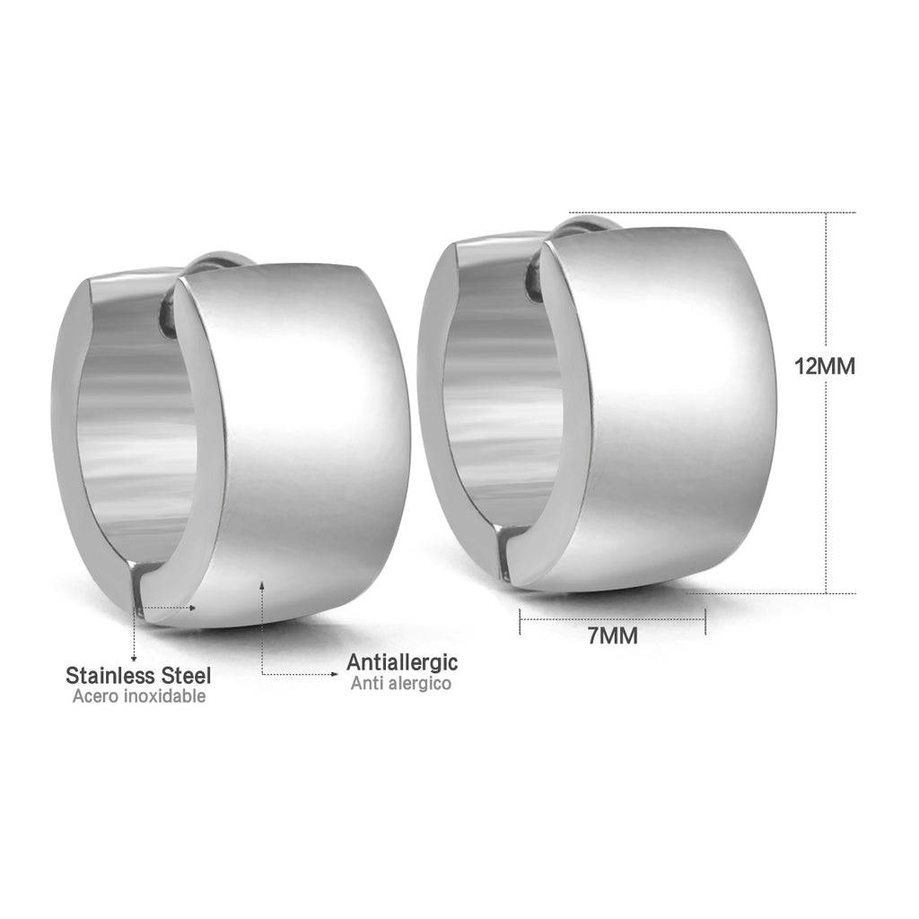 Damen Edelstahl Creolen Ohrstecker mit elegantem und modernem Design Shop Nory