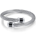 Damen Edelstahlarmband mit modernem Drahtdesign und stilvollen Akzenten Shop Nory