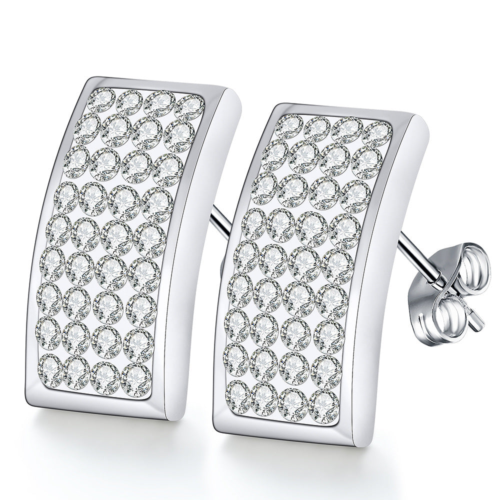 Damen Ohrstecker mit funkelndem Kristallbesatz Shop Nory 1780328742