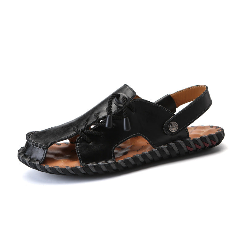 Herren Leder-Sandalen mit robustem Schnellschnürsystem