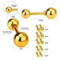 Damen Bauchnabelpiercing aus hochwertigem Edelstahl mit elegantem Goldüberzug Shop Nory