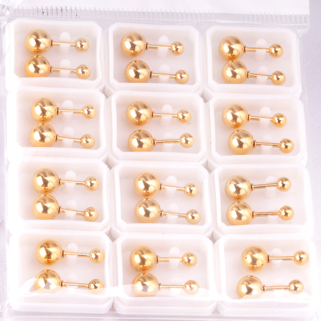 Damen Bauchnabelpiercing aus hochwertigem Edelstahl mit elegantem Goldüberzug Shop Nory